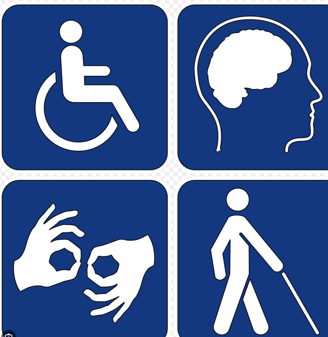 Se ve una imagen de accesibilidad
